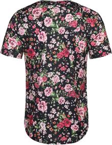 img 3 attached to 🌸 Stylish COOFANDY Floral Shirts: Hipster Men's Clothing for Trendy T-Shirts & Tanks