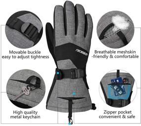 img 3 attached to Weather Windproof Outdoor Snowboarding Shovelling Men's Accessories