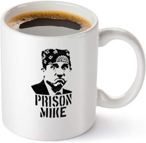 img 4 attached to ☕ Prison Mike Coffee Mug - The Office Merchandise, Hilarious Mug for Men and Women - Michael Scott Coffee Mug