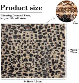 img 2 attached to Leopard Rhinestone Sticker Self Adhesive Stickers