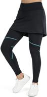 👗 anivivo women tennis skirted leggings with pockets: capris yoga leggings with skirts & tennis clothing logo