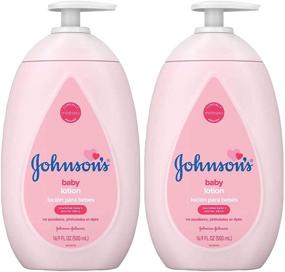 img 1 attached to 👶 Johnson's Baby Lotion 16.9 oz Pump (500ml) - 2 Pack