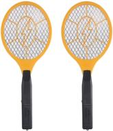 🐝 gamexcel 2 pack bug zapper electric fly swatter - indoor outdoor pest control racket with 3-layer safety mesh - safe to touch logo