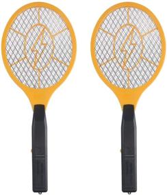 img 4 attached to 🐝 GameXcel 2 Pack Bug Zapper Electric Fly Swatter - Indoor Outdoor Pest Control Racket with 3-Layer Safety Mesh - Safe to Touch