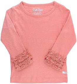 img 4 attached to Shop the Latest Little Ruffled Sleeve Layering Girls' Clothing and Tops, Tees & Blouses from RuffleButts