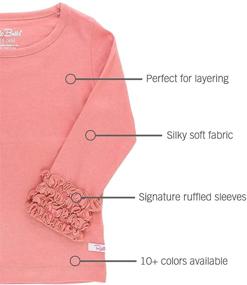 img 1 attached to Shop the Latest Little Ruffled Sleeve Layering Girls' Clothing and Tops, Tees & Blouses from RuffleButts