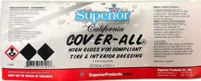 img 2 attached to California Cover All – Automotive Tire Shine Spray & Professional Grade 🚗 Tire Dressing - High Gloss - Water Repellent & Made in USA (1 Gallon)