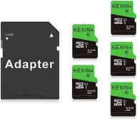 карта памяти kexin micro sd объемом 32 гб 5 штук - класс 10 ultra microsdxc uhs-i: высокая скорость, c10, u1 - 32 гб логотип