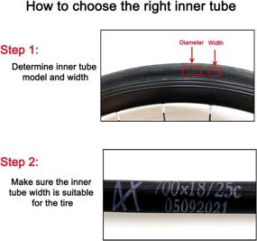 img 1 attached to DMLNN Road Bike Replacement Inner Tubes - 28 700x18-25C, Presta Valve (48mm/60mm/80mm), for 700c x 18, 23, 25 Tires - Includes 6 Tubes and 2 Tire Levers