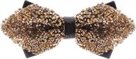 dazzling gold rhinestone diamond bow tie logo