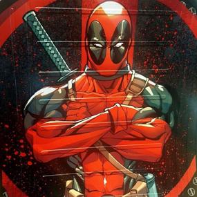 img 2 attached to Yupbizauto Marvel Deadpool Car Seat Covers, Floor Mats, Spring Sunshades Set + Air Freshener