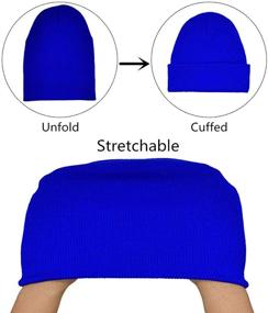 img 1 attached to 🧣 Warm and Snug TYONMUJO Unisex Adult Knit Beanie for Men and Women - Stylish Hat Cap for Cold Weather