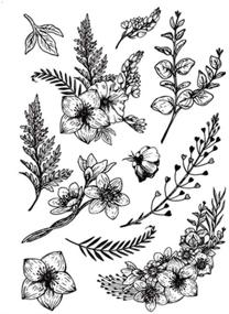 img 2 attached to Create Stunning Floral Designs with DIY Beautiful Flowers Leaves Clear Stamp for Scrapbooks, Photo Albums, and Card Making