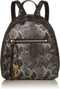img 4 attached to Fossil Womens Leather Backpack Handbag