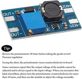 img 2 attached to Друг 10 штук преобразователь постоянного тока-постоянного тока MT3608 2A настраиваемый модуль повышения напряжения - плата регулятора напряжения вход 2В-24В выход 5В-28В (нет разъема USB)