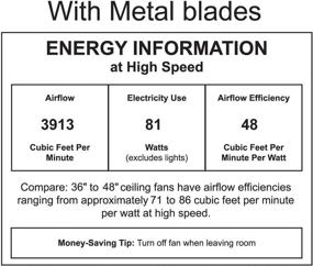 img 1 attached to 🌬️ DGLK-TB-MTL Matthews Dagny LK 39&#34; Metal Caged Double-headed Rotational Fan with LED Light &amp; Remote, Textured Bronze, for Indoor/Outdoor Damp Locations