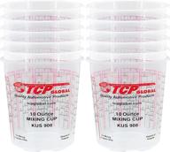 🎨 12-pack of 10 oz calibrated paint mixing cups for customization - includes mixing ratios - ideal for epoxy resin logo