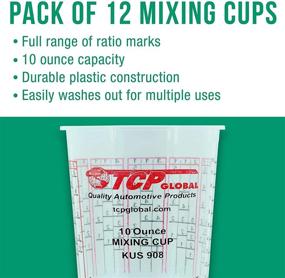 img 1 attached to 🎨 12-Pack of 10 oz Calibrated Paint Mixing Cups for Customization - Includes Mixing Ratios - Ideal for Epoxy Resin