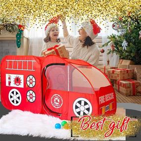img 3 attached to 🚒 Toddler Girls Fire Truck Play Tent