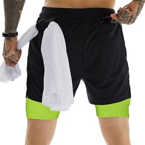 img 3 attached to OEBLD Athletic Shorts Workout Running Men's Clothing in Active