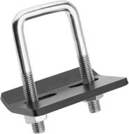 🔒 hitch tightener spurtar for 1.25" and 2" hitches - anti rattle extender wobble stop & quiet lock down u-bolt - heavy duty anti-rust 304 stainless steel - quick easy installation - black logo