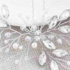 img 1 attached to Simsly Wedding Crystal Accessories Bridesmaids