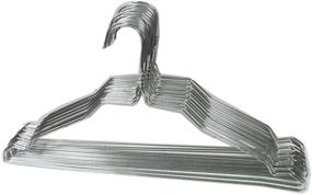 img 1 attached to The UM24 18-Pack Strong Steel Metal Wire Hangers - 16 Inch Thickness & 13 Gage Hanger Organizer in Silver Color