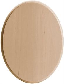 img 1 attached to Walnut Hollow 1838 Basswood Oval Plaque, 8 x 11 x 0.75 - Ideal for Woodburning, Painting, or Chip Carving