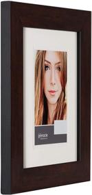 img 3 attached to 🖼️ Premium Walnut Double Airfloat Mat Picture Frame - Gallery Solutions 11FW1411E Wall Mount, 11"x 14" - Best Reviews