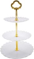 🍰 plastic dessert stand - cupcake stand for tea parties and art displays logo