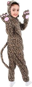 img 3 attached to Cheetah Onesie Costume Gilrs Jaguar