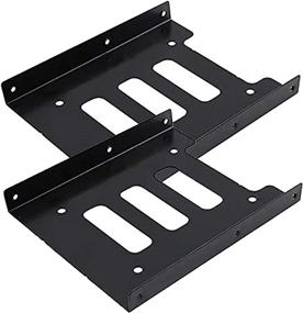 img 2 attached to 💾 Nanxudyj 2.5 to 3.5 Adapter - SSD Mounting Bracket Kit for PC SSDs