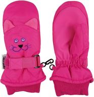 n'ice caps little kids cute animal faces waterproof warm winter snow mittens: cozy and stylish protection! логотип