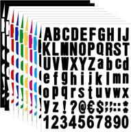waynoda 770 шт. 10 листов самоклеящихся виниловых наклеек с буквенными номерами kit логотип