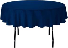 img 4 attached to ABCCANOPY 🍽️ Washable Circular Polyester Tablecloth