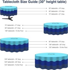 img 2 attached to ABCCANOPY 🍽️ Washable Circular Polyester Tablecloth