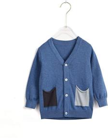 img 4 attached to 👕 Aimama Cardigan for Toddler Boys