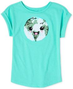 img 1 attached to 👚 Girls Sleeve Graphic Clothing Tops, Tees & Blouses by The Children's Place