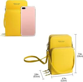 img 3 attached to 👜 Versatile Lightweight Small Crossbody Bag: Ideal Cell Phone Purse for Women with 2 Straps