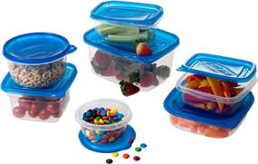 img 1 attached to 🍽️ Chef Buddy 54-Piece Blue Food Storage Container Set with Air Tight Lids: Organize Your Kitchen with Style