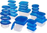 🍽️ chef buddy 54-piece blue food storage container set with air tight lids: organize your kitchen with style логотип