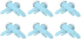 img 3 attached to 🧤 Casabella Premium Waterblock Cleaning Gloves - 6 Pairs (12 Gloves) in Small Size, in Blue