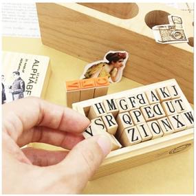 img 2 attached to 💌 Enhance Your Correspondence with Rubber Stamp Letters: Letter Stamps for Clear and Fuss-Free Imprints