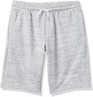 🩳 quiksilver boys' elastic waist fleece short for easy day youth logo