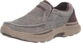 img 4 attached to 👞 Skechers Expended Relfen Canvas Loafer Medium: Sleek and Stylish Comfort for Every Step