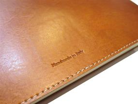 img 2 attached to 📔 Fiorentina Tan Italian Leather Guest Book: Elegant Soft Cover with Embossed Guests Design