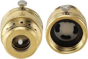 img 2 attached to 💧 Premium Midline Valve WC3400-OM Hose Bib Vacuum Breaker Backflow Preventor - Lead Free Brass, 3/4’’ FIP x MHT