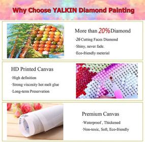 img 1 attached to 🏕️ YALKIN Happy Campers Diamond Painting Kit: Full Round Drill Dotz for Adults & Kids, 17.7x13.8in, Gem Art for Relaxation & Home Wall Décor