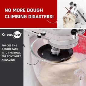 img 3 attached to KneadAce Dough Hook Shield - Mess-Free Kitchen Aid Solution to Prevent Dough Climbing and Clogging in Mixers – Compatible with Most C Shape KitchenAid Dough Hooks