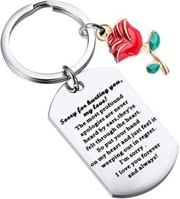 img 4 attached to AKTAP Apology Keychain: Healing Jewelry for Hurt Feelings